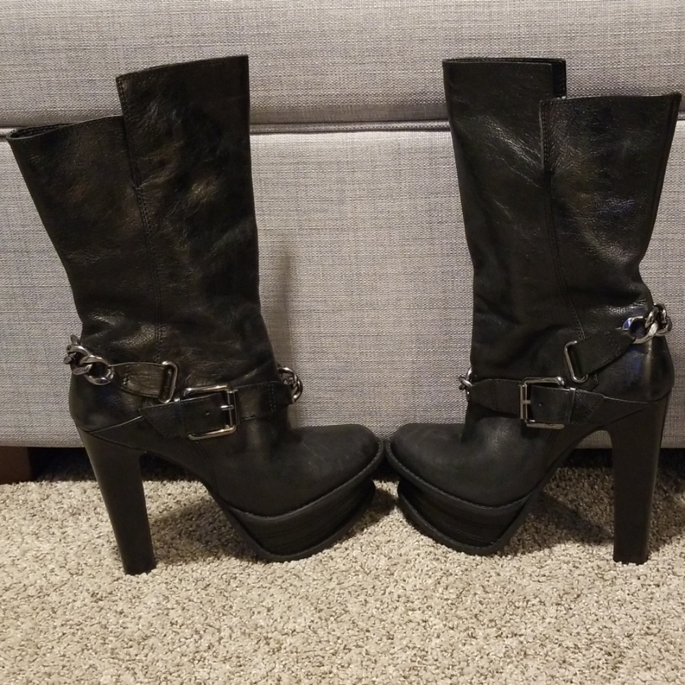 Donald Pilner DMSX Sexy Platform Black Boot